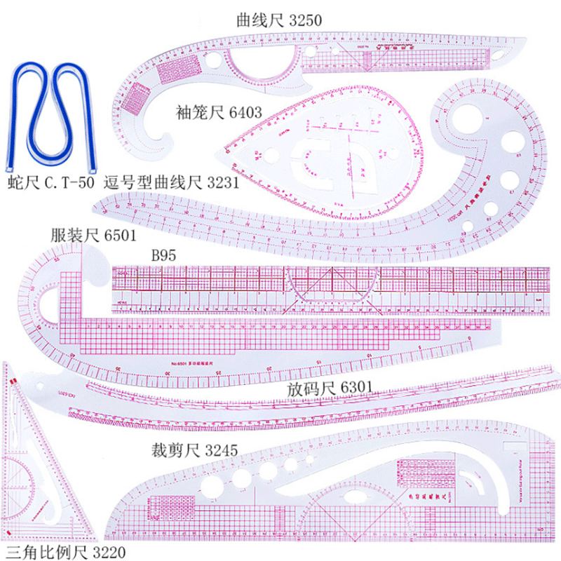 Quilting Ruler Square - 5/6/9 adet Set Terzi ölçüm cetveli