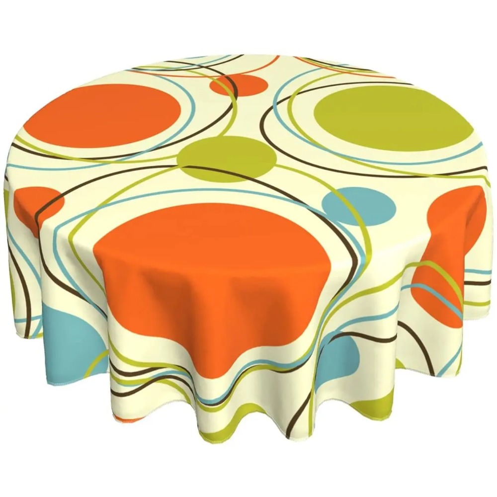 Century Textile & Sewing Supply Avenue C North Saskatoon Sk - Masa Örtüsü Renkli 1950'ler Retro Soyut