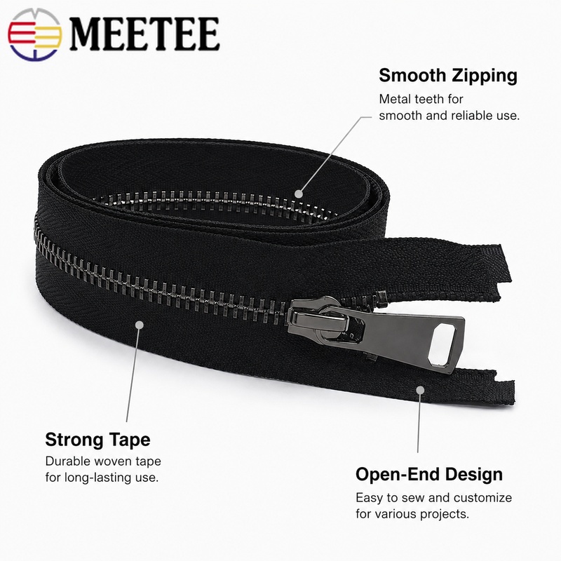 1/5 Adet 5 #   50-150cm Metal  - Sewing Front Zipper incelemesi ve fiyatı