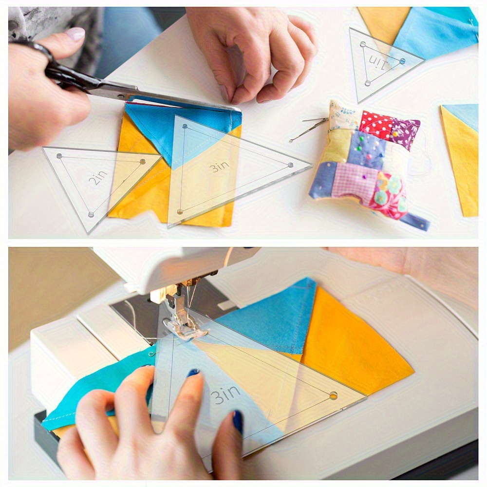 6 adet Akrilik Patchwork Üçgen - Quilting Ruler Square incelemesi ve fiyatı