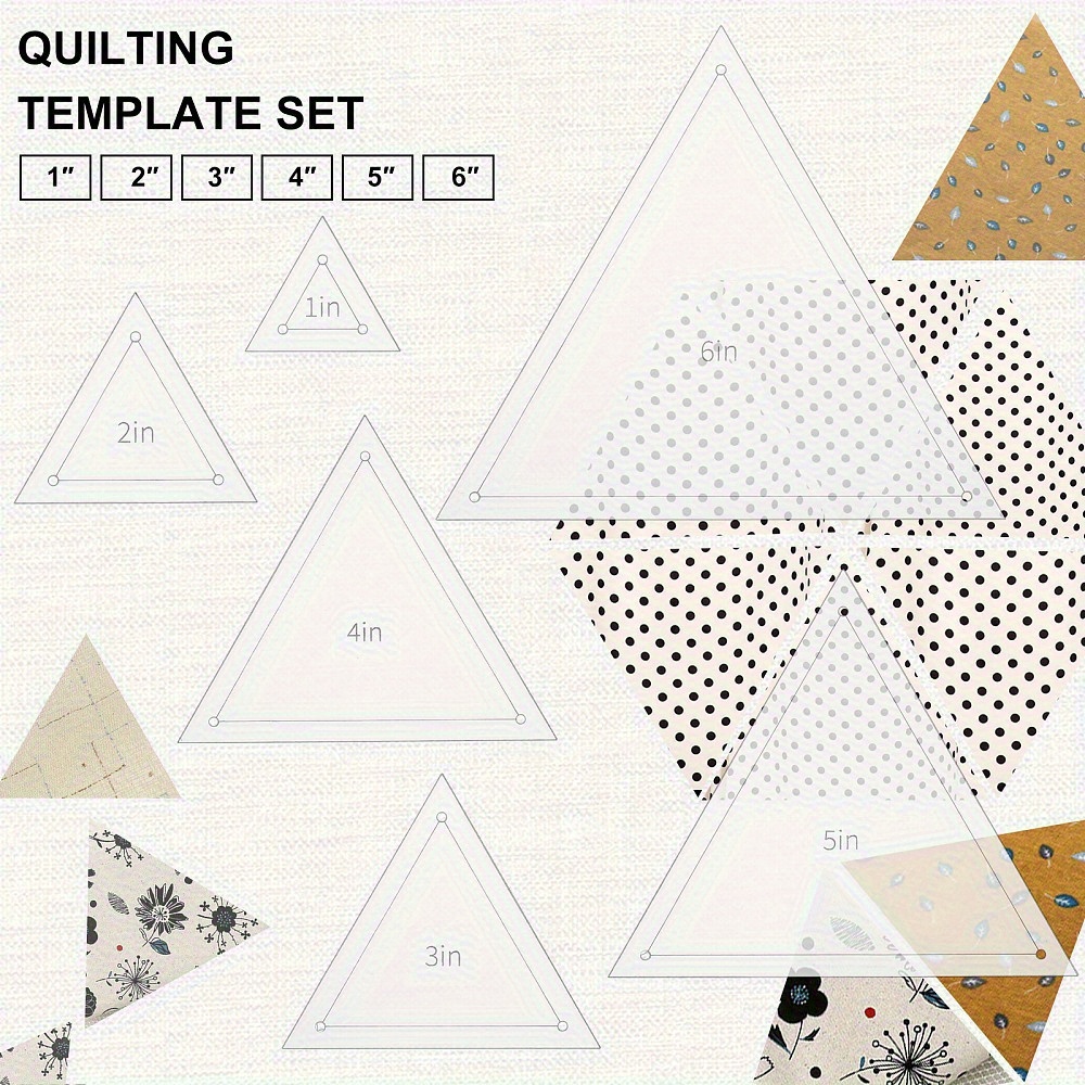 6 adet Akrilik Patchwork Üçgen - Quilting Ruler Square incelemesi ve fiyatı