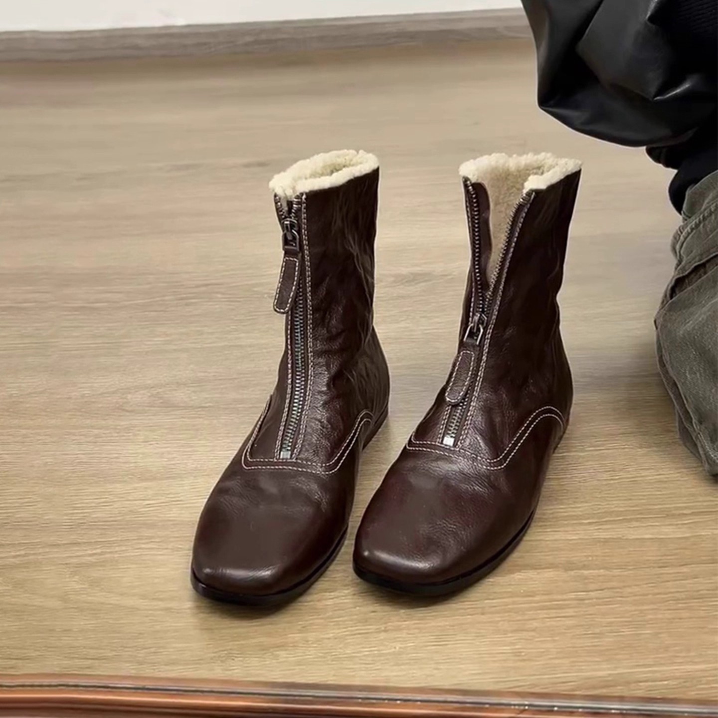 Kadınlar için İngiliz tarzı re - Sewing Front Zipper incelemesi ve fiyatı
