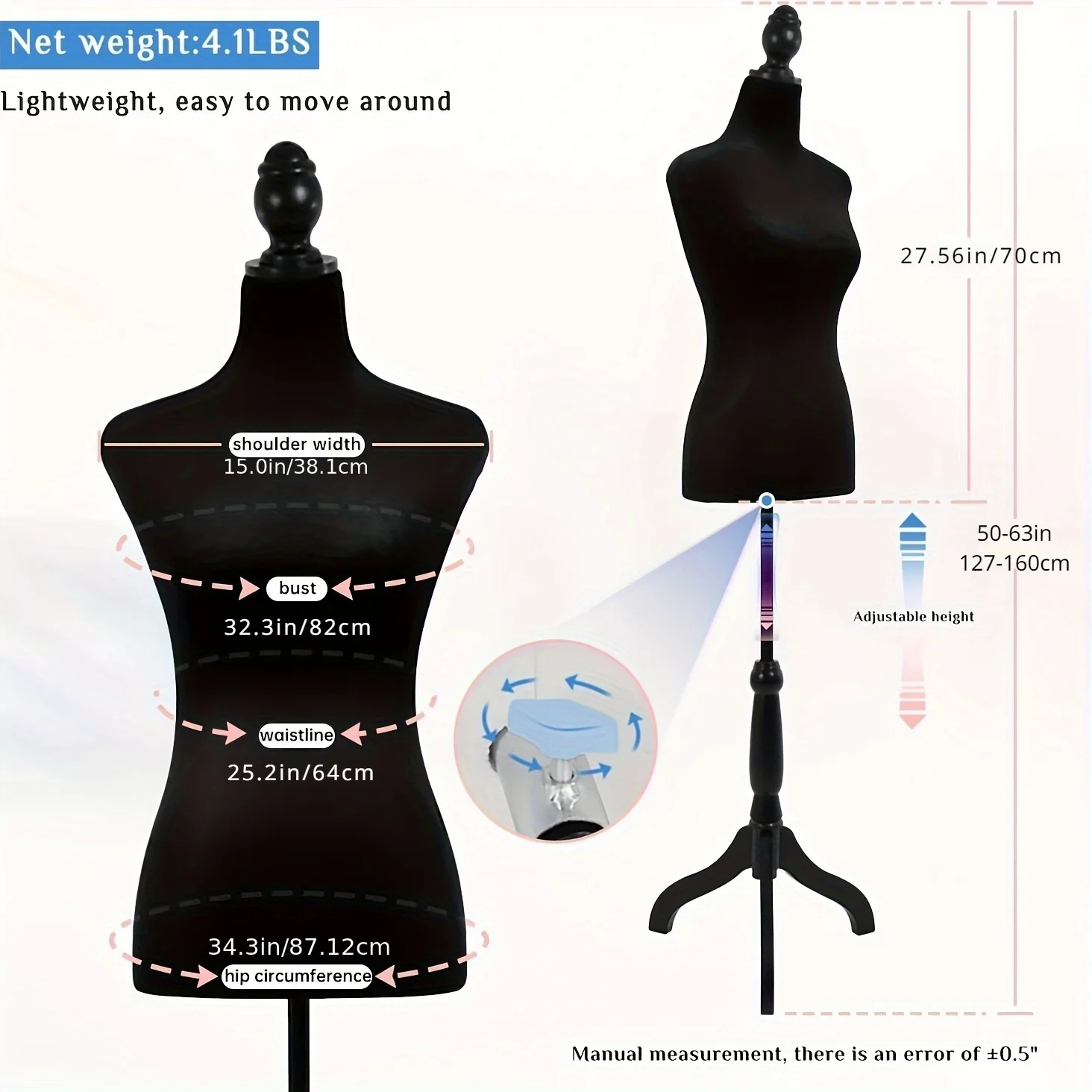 Yarım Gövdeli Manken Elbise Fo - Dress Form Mannequin incelemesi ve fiyatı