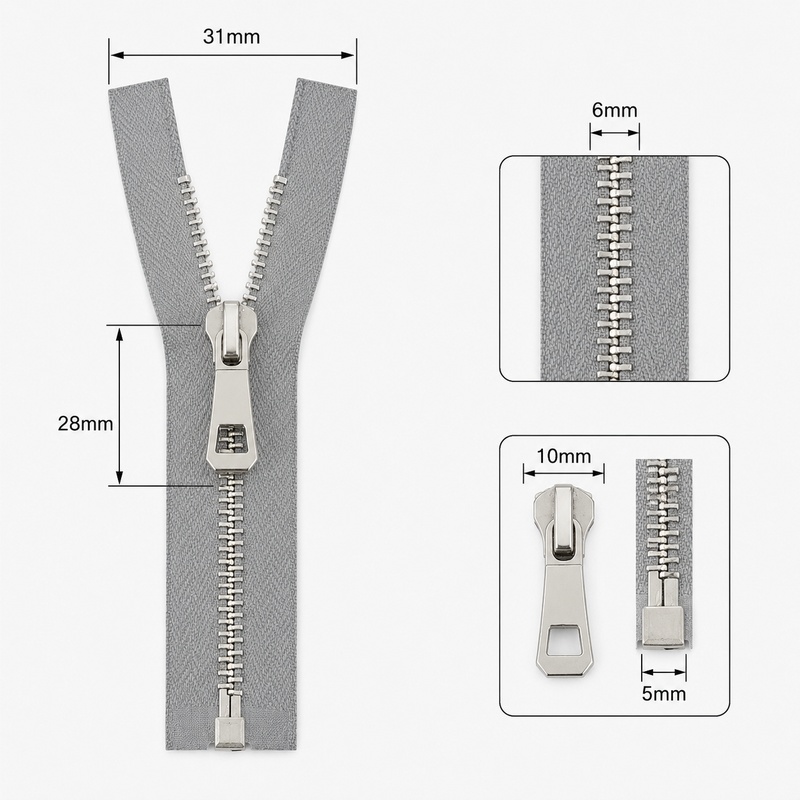 1/2/5 Adet 5 #   35-85cm Metal - Sewing Front Zipper incelemesi ve fiyatı