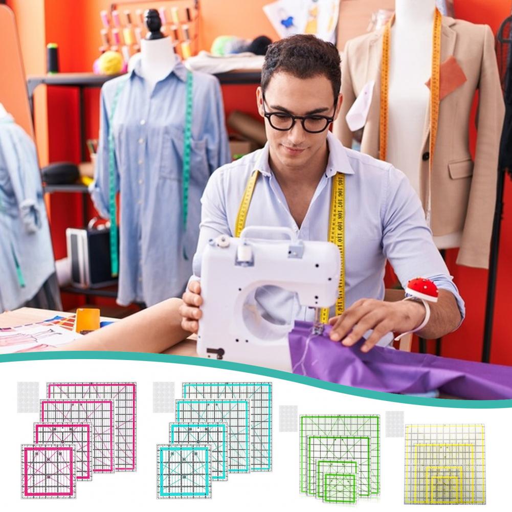4 adet akrilik kapitone cetvel - Quilting Ruler Square incelemesi ve fiyatı