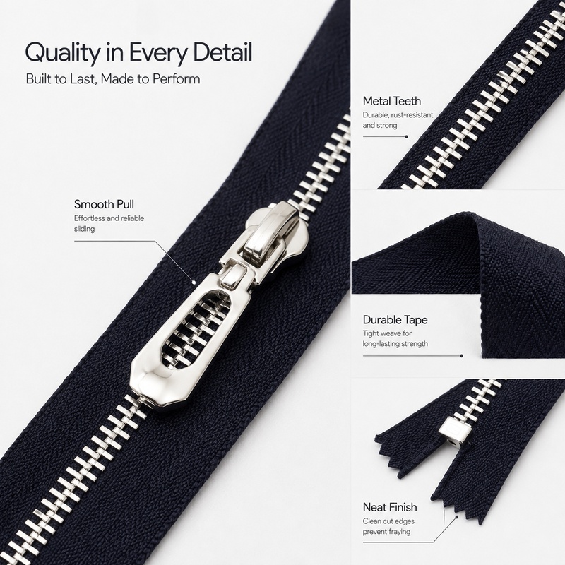 5 Adet 3 #   40-70cm Metal Açı - Sewing Front Zipper incelemesi ve fiyatı