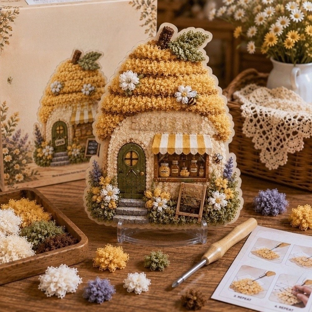 Ev Temalı Poke Sanat Seti, Man - Is Sewing Textile Art incelemesi ve fiyatı