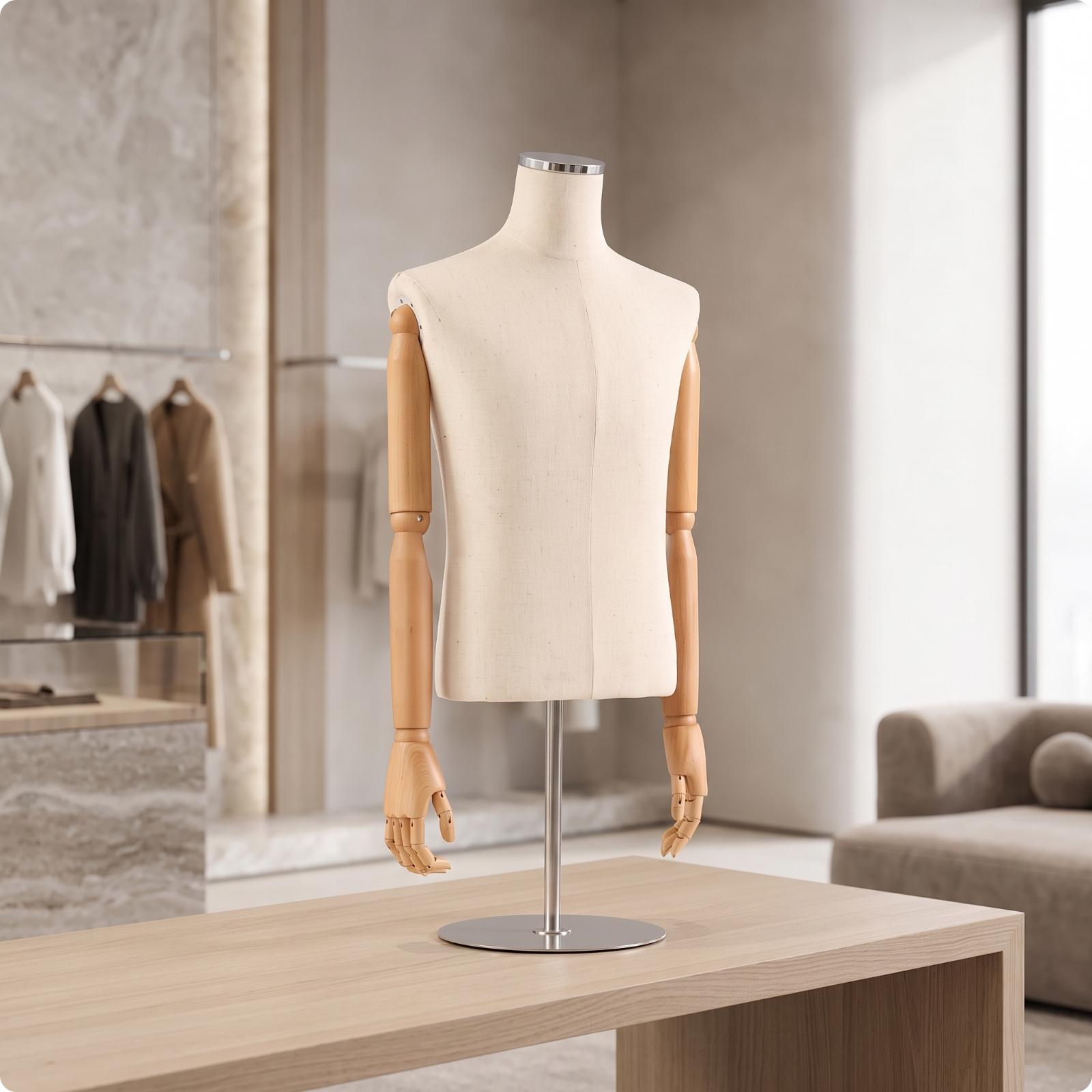 Erkek Yarım Gövdeli Manken, Ku - Dress Form Mannequin incelemesi ve fiyatı